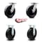 Service Caster 8 Inch Kingpinless Polyolefin Wheel Swivel Caster Swivel 2 Rigid SCC, 2PK SCC-KP30S820-POR-2-R-2 - alternate 6
